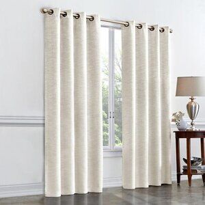 REGENT COURT Room Darkening Textured Weaved Window Curtain Panel 50"x84"